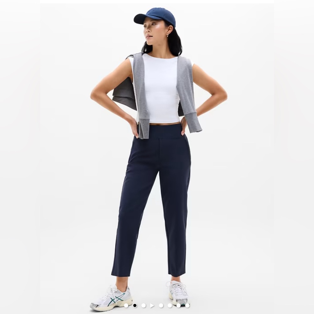 Athleta Black Cropped Slim Ankle Pants